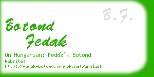 botond fedak business card